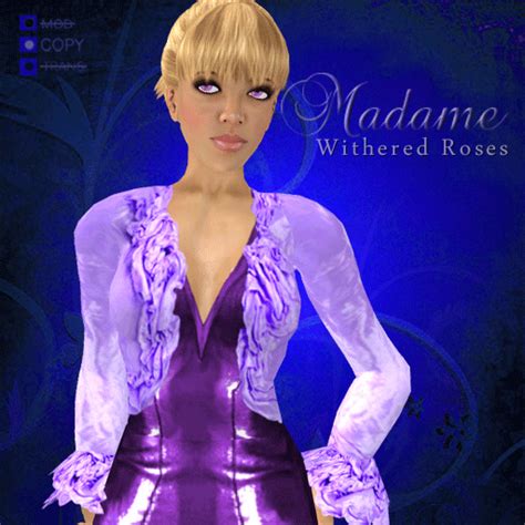 Second Life Marketplace Madame Haute Couture Withered Roses Lilac