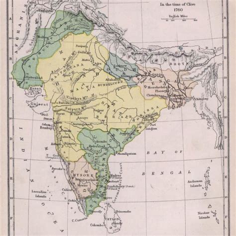 India Historical Map 1700 1792 From The Historical Atlas Maps Of India