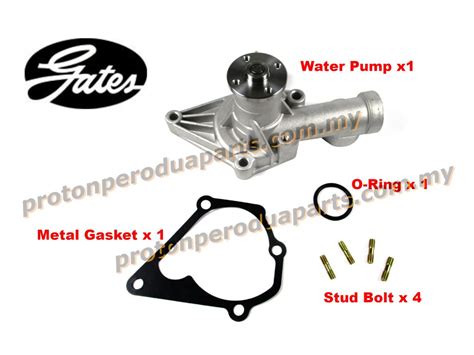 If the water pump is not working, the coolant will not circulate through the cooling system causing the engine to overheat and get severe damages. Water Pump Waterpump for Proton Saga Iswara 12V Wira ...