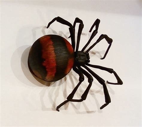 Black Scary Spider For Halloween Decor Spider Black Widow For Etsy
