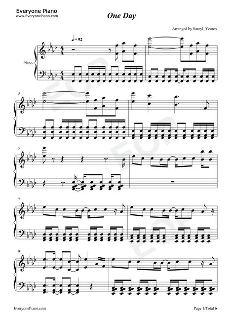 One Day Lovejoy 钢琴谱文件（五线谱、双手简谱、数字谱、midi、pdf）免费下载