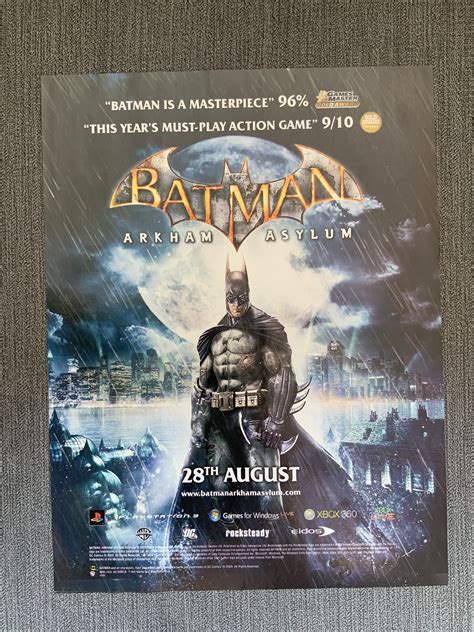 Batman Magazine Advert Playstation Batman Arkham Asylum Batman