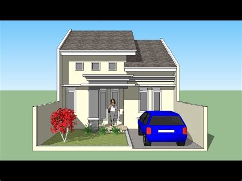 Konsep taman dengan beton cor yang dituangkan pada. Desain Rumah Minimalis File Sketchup : Contoh Gambar ...