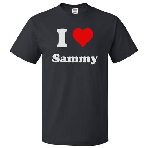 I Love Sammy T Shirt I Heart Sammy Tee T