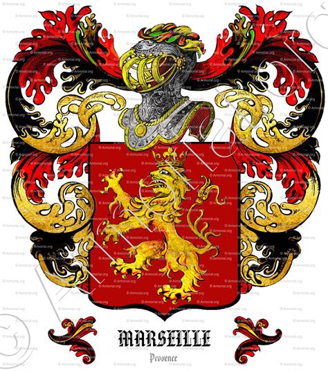 Marseille Armoiries Blason Etymologie Et Origine Nom De Famille