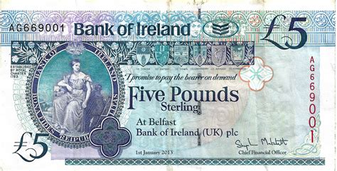5 Pounds Bank Of Ireland Northern Ireland Numista