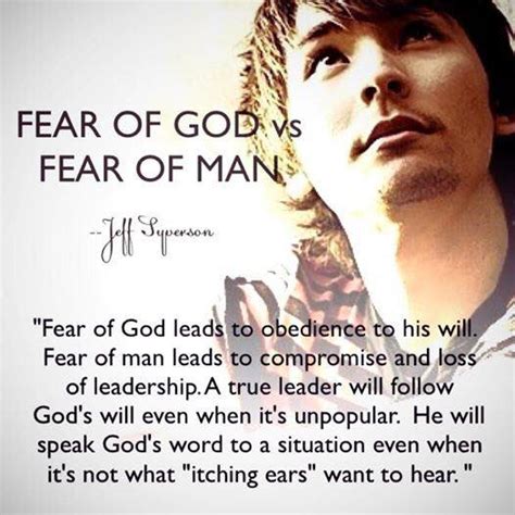 Fear Of God Vs Fear Of Man Pastor Jeffs Neighborhood