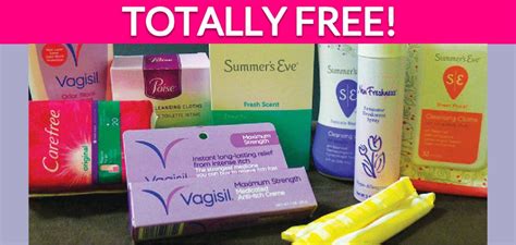 totally free feminine hygiene products free samples by mail