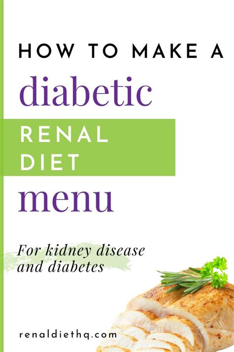 Renal Diabetes Menus In 2020 With Images Kidney Disease Diet