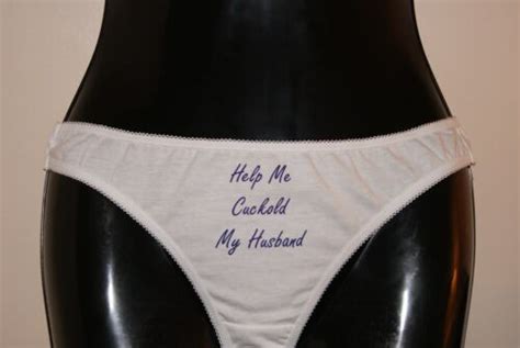 Help Me Cuckold My Husband Hotwife Panties Knickers Underwear Size