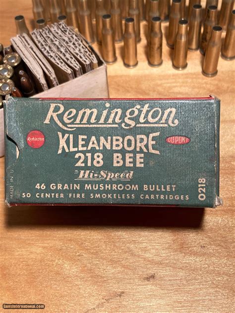 218 Bee Ammo And Brass