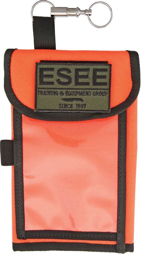 Esee Advanced Survival Kit With Special Edition Esee Knife And Izula Gear Orange Cordura