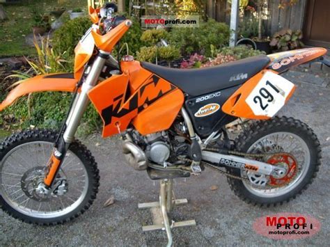 In 2000 ktm created the 200 exc, which is a single cylinder 193.00 ccm (11,72 cubic inches) beautiful motorcycle that we will now over the next few lines motorbike specifications will provide you with a complete list of the available ktm 200 exc technical specifications, such as engine type, horsepower. 2000 KTM 200 EXC - Moto.ZombDrive.COM