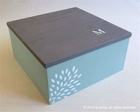 Hand Made Custom Wedding Box Personalized Memory Box For A Special