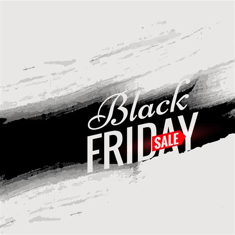 Black Friday Sale Poster Template With Black Ink In Grunge Style