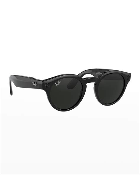 Ray Ban Camera Round Plastic Sunglasses Neiman Marcus