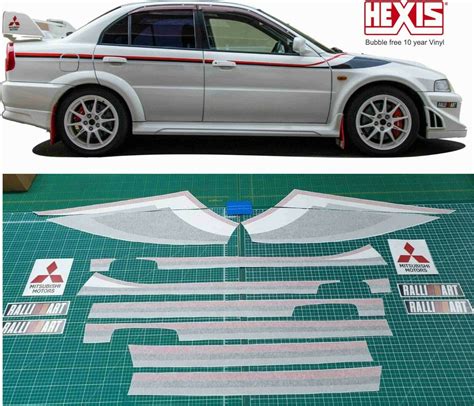 Decal Sticker Stripe Kit For Mitsubishi Lancer Evolution Evo 10 X