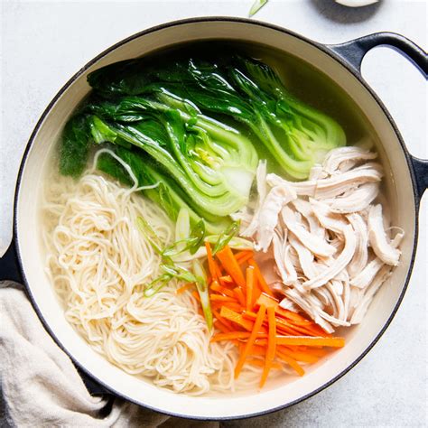 Chinese food noodles and chicken. Chinese Chicken Noodle Soup (Mama Lin Recipe) | Healthy ...