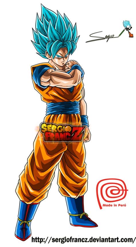 Goku Ssj Blue By Sergiofrancz On Deviantart Dragon Ball Super Goku