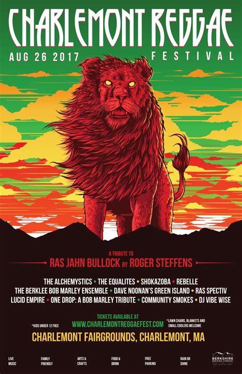 Charlemont Reggae Festival Poster Design 2017 Posterspy