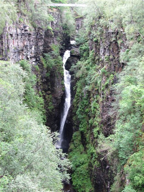 Corrieshalloch Gorge Waterfall And Suspension Bridge Suspension