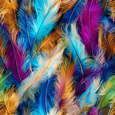 Beautiful Feathers 24k Polishing Animation Detailed Pastel Colors