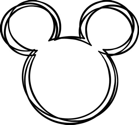Mickey Sketched Head Disney Creative Company