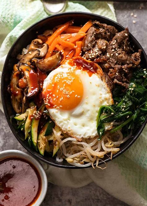 Bibimbap Korean Rice Bowl Dinrecipes