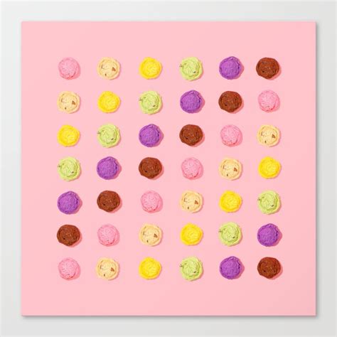 Blush Pink Ice Cream Canvas Print By Newburyboutique Society6