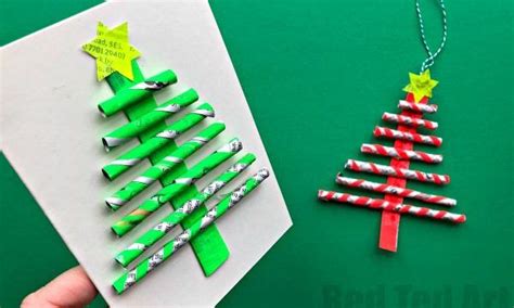 Newspaper Christmas Tree Ornaments Diy Christmas Card Crafts Diy