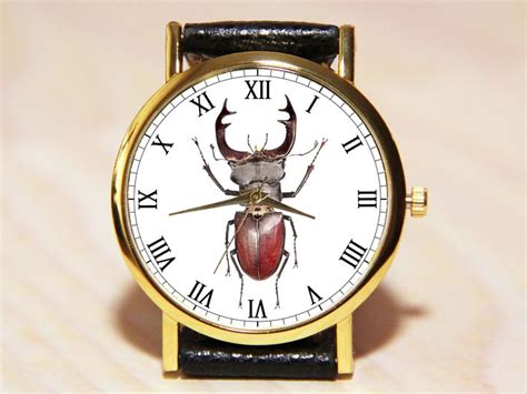 Watch Beetle Insect Watch Insect Jewelry Womens Watch Etsy Watches