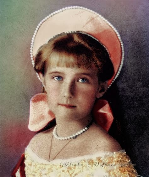 Grand Duchess Anastasia Nikolaevna Of Russia Coloured By Imperial