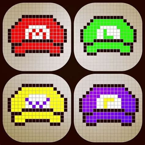 Pixel Art Facile Mario Id Es Et Designs Pour Vous Inspirer En Images