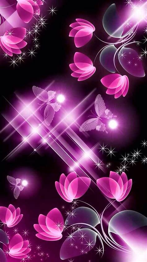Support us by sharing the content, upvoting wallpapers on the page or sending your own. Pink and black flowers with butterfly | Purple flowers ...