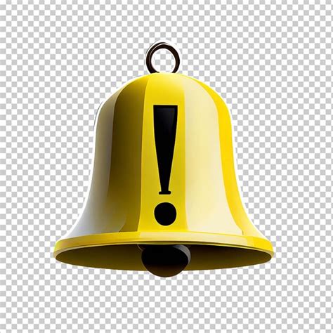 Premium Psd 3d Yellow Bell