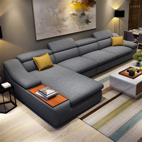 Home designing blog magazine covering architecture, cool products! living room furniture modern L shaped fabric corner ...