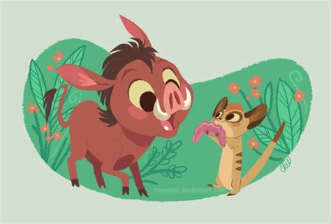 Timon And Pumbaa By Tinysnail On Deviantart