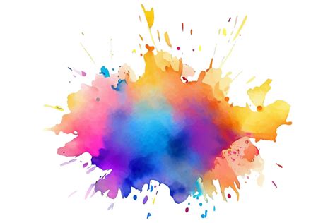 Colorful Ink Paint Splash Background Graphic By Pixeness · Creative Fabrica