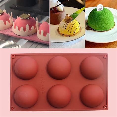 Shop your favorite recipes with grocery delivery or once the chocolate is firm enough come out of the mold, invert the entire mold onto a clean towel and twist. Silicone Chocolate Cake Mold Half Ball Muffin pastry Pudding soap mold aking Accessories Fondant ...