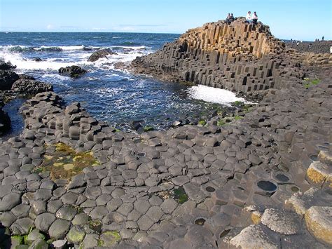 Giant's causeway, promontory of basalt columns along 4 miles (6 km) of the northern coast of northern ireland. Giant's Causeway - Wikipedia