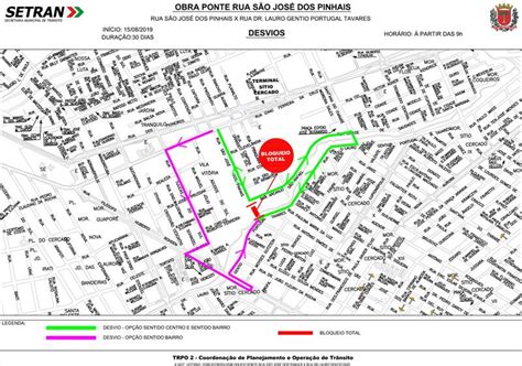 Rua São José dos Pinhais terá bloqueio total - Prefeitura de Curitiba