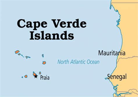 Cabo Verde Islas Mapa Mapa De Las Islas De Cabo Verde En áfrica