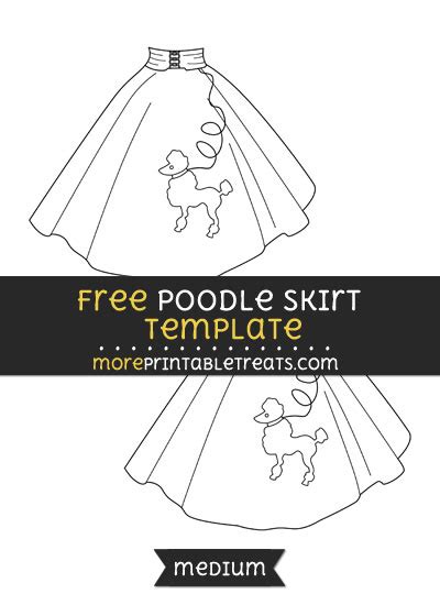 Poodle Skirt Coloring Pages