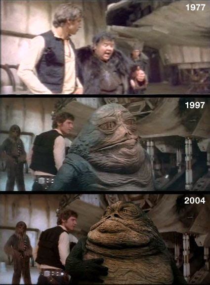 How They Changed Jabba The Hutt Over Time Before It Was In Theaters