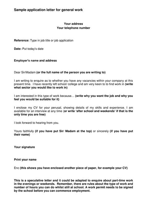 How Write A Letter Of Application