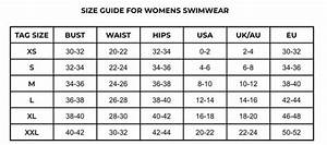 Size Chart Avid Swim