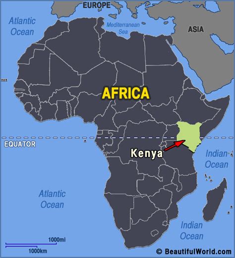 Jamhuri ya kenya), is a country in eastern africa. Map of Kenya - Facts & Information - Beautiful World ...