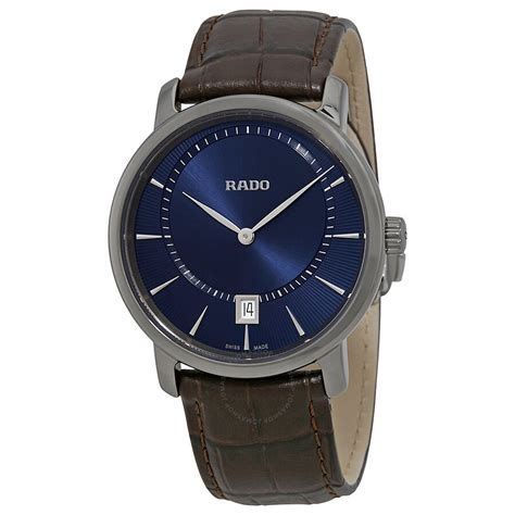 Rado watches have dominated design and innovation awards in over 30 countries. Rado DiaMaster Quartz Blue Dial Ceramic Men's Watch ...