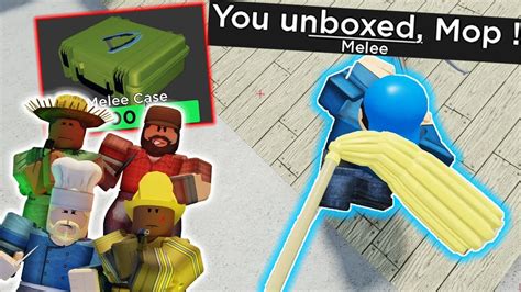 New Golden Mop Arsenal Crate Update Roblox Youtube