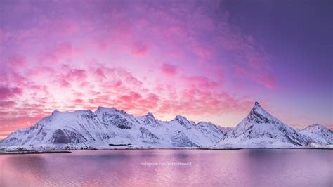 A Staggering Sunrise In The Lofoten Islands Of Norway Oc 4000x2250